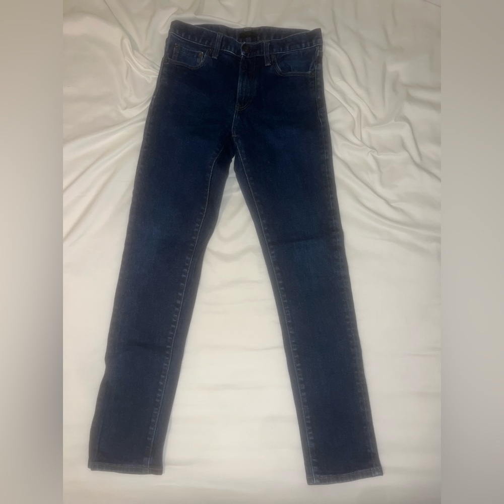 Uniqlo Men's Skinny Jeans - Dark Blue